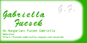 gabriella fucsek business card